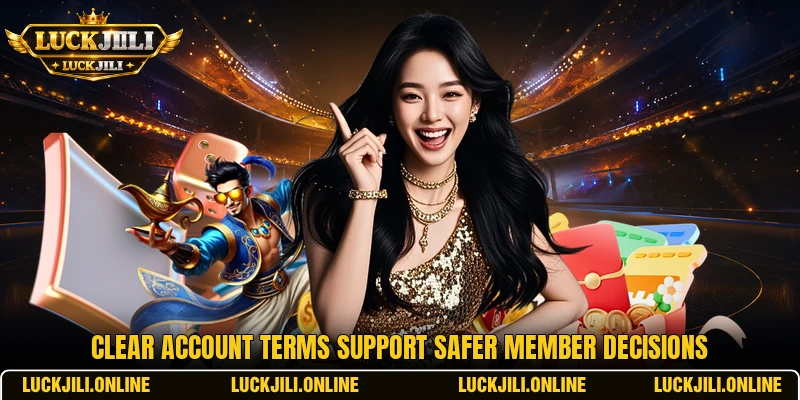 Clear account terms support safer member decisions