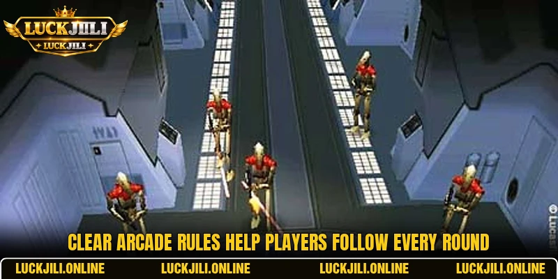 Clear arcade rules help players follow every round