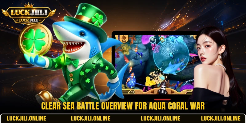 Clear sea battle overview for Aqua Coral War Clear sea battle overview for Aqua Coral War