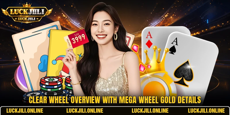 Clear wheel overview with Mega Wheel Gold details Clear wheel overview with Mega Wheel Gold details