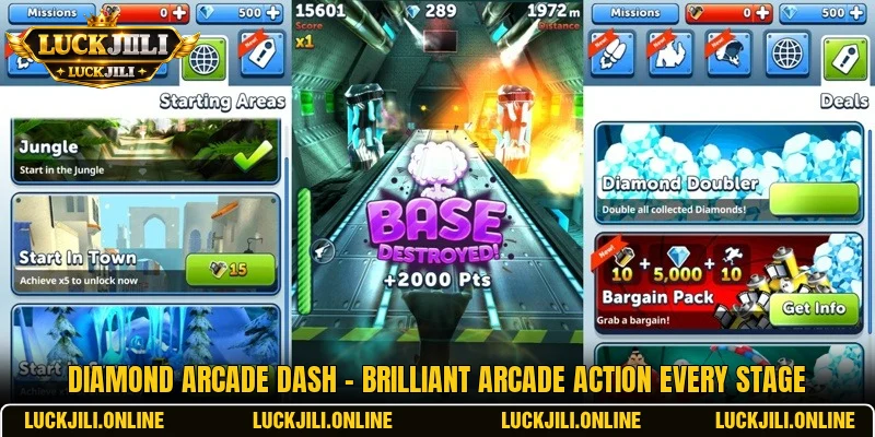 Diamond Arcade Dash - Brilliant Arcade Action Every Stage