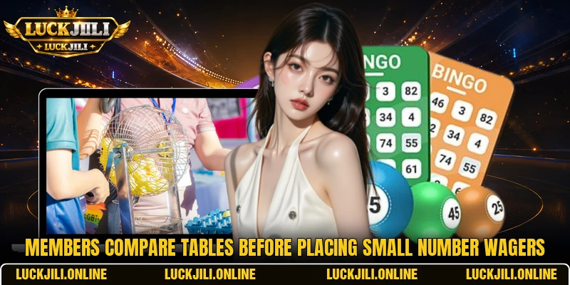 Members compare tables before placing small number wagers Members compare tables before placing small number wagers