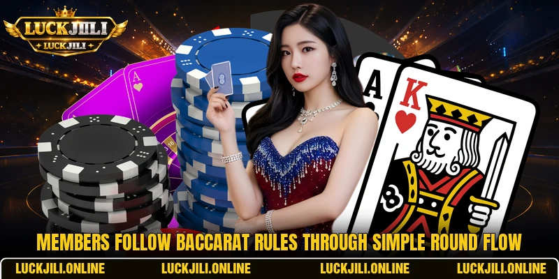 Members follow baccarat rules through simple round flow Members follow baccarat rules through simple round flow