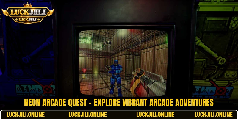 Neon Arcade Quest - Explore Vibrant Arcade Adventures