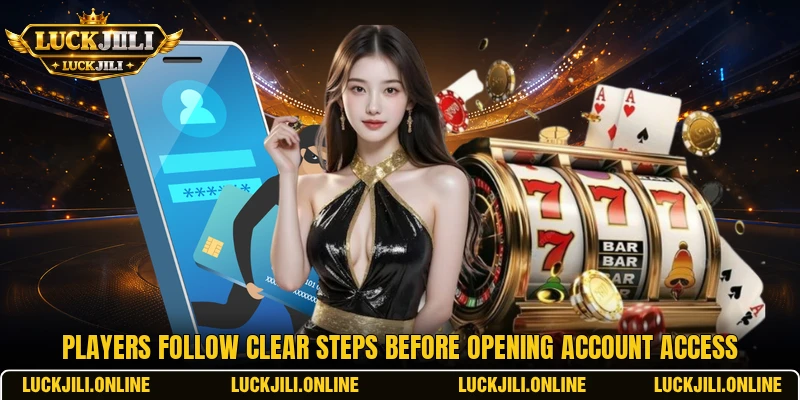 Players follow clear steps before opening account access Players follow clear steps before opening account access