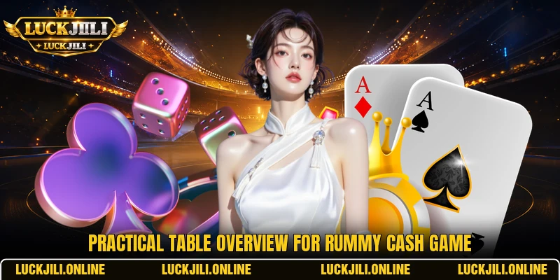 Practical table overview for Rummy Cash Game