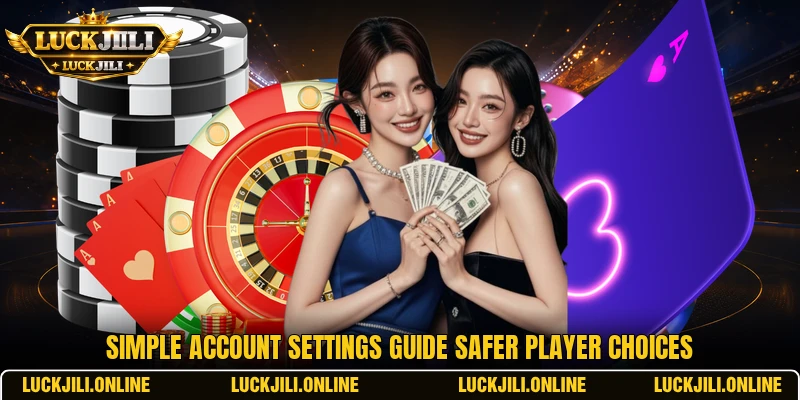 Simple account settings guide safer player choices