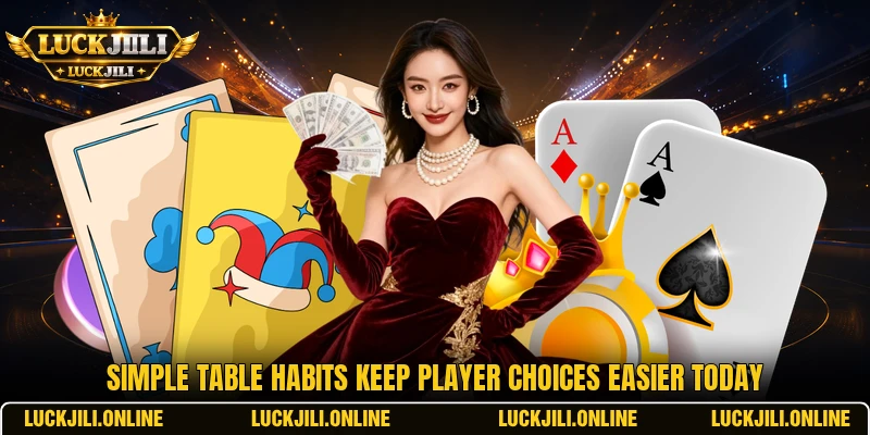 Simple table habits keep player choices easier today