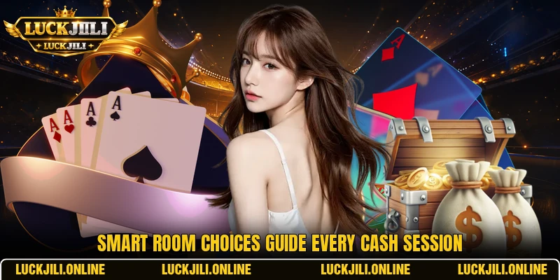 Smart room choices guide every cash session